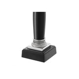 Napoleon Elegant Table Lamp - Black Marble Column Base with Nickel Accents