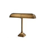 Art Deco Elegance: Antique Brass Banker Desk Lamp