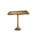 Art Deco Elegance: Antique Brass Banker Desk Lamp