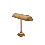 Art Deco Elegance: Antique Brass Banker Desk Lamp
