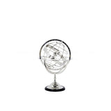 Stylish Nickel Globe with Elegant Black Base