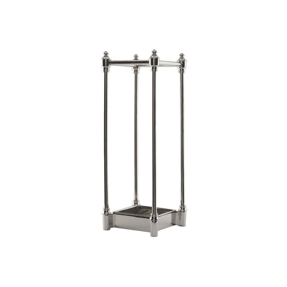 Nickel-Finished Armadale Umbrella Stand with Removable Drip Tray