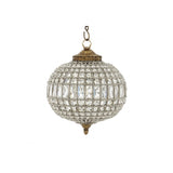 Vintage Brass Crystal Empress Chandelier, Kasbah