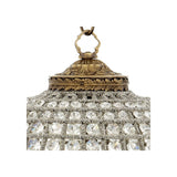 Vintage Brass Crystal Empress Chandelier, Kasbah