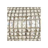 Empire Elegance Oval Chandelier, Crystal Glass & Antique Brass Finish