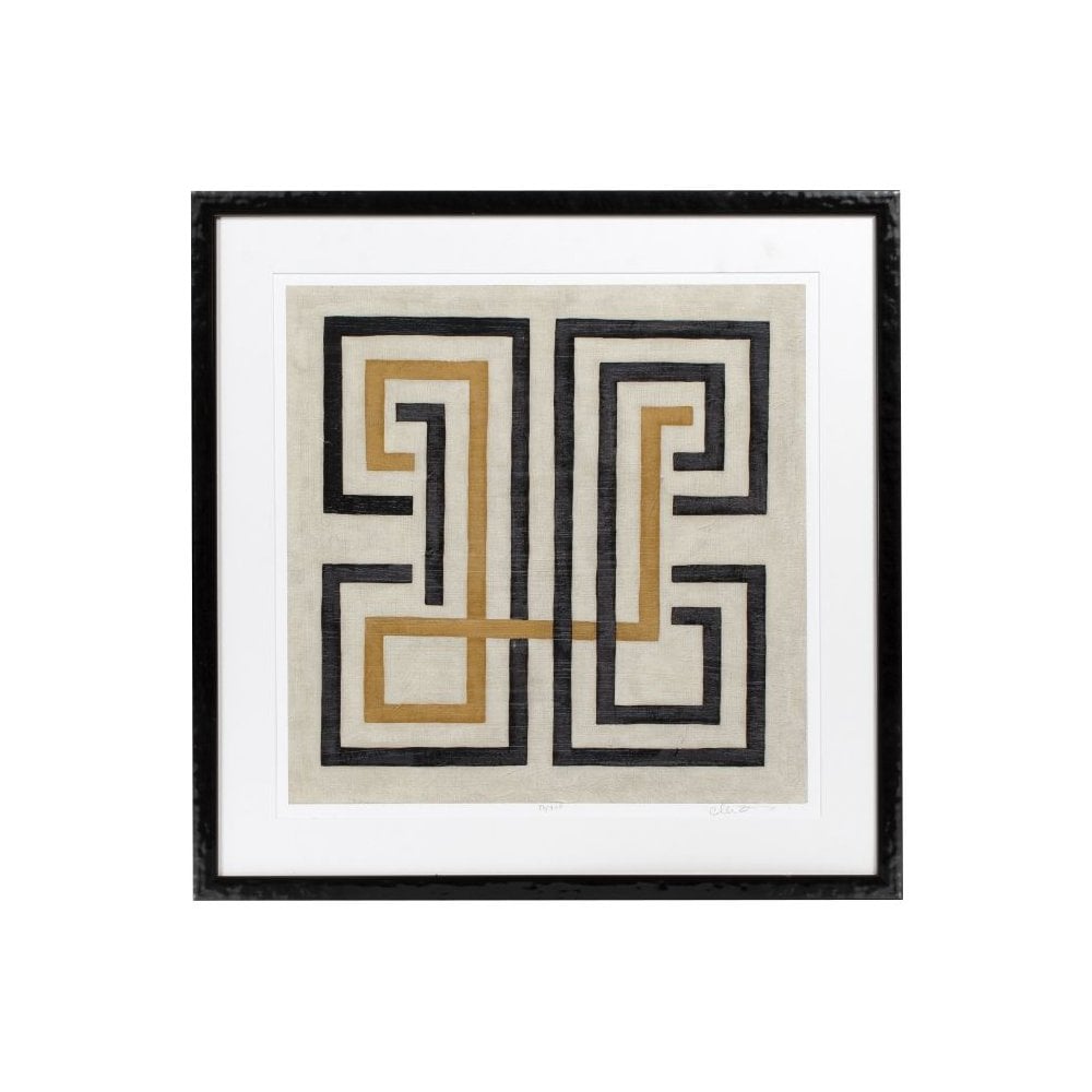 Diversion Prints Duo in Elegant Piano Black Frames