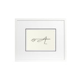 Pablo Picasso Print Duo: White Frame, Clear Glass - Grasshopper & Horse