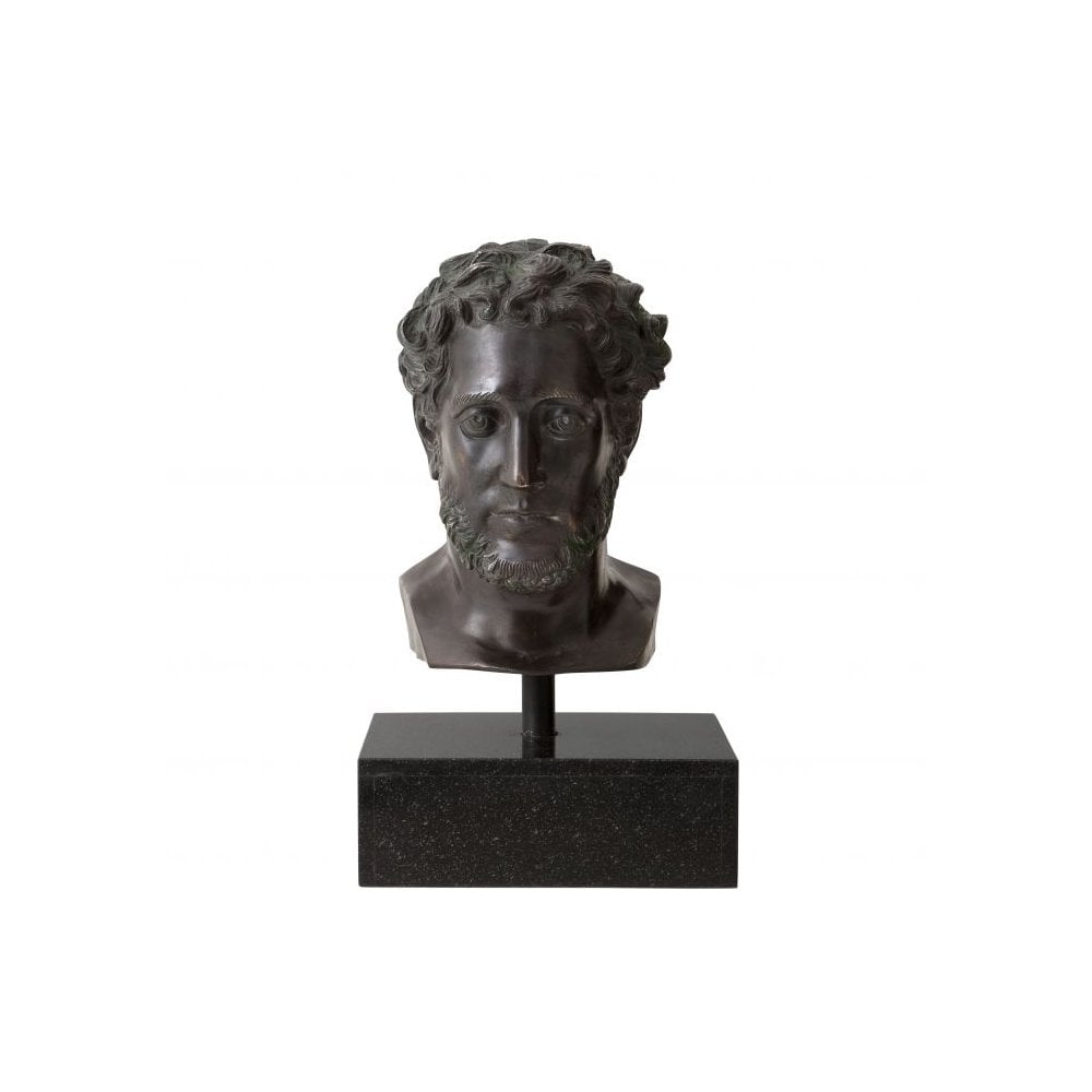 Alexandre Bust in Antique Bronze on Granite Pedestal