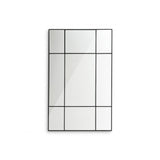 Elegant Mountbatten Mirror with Black Frame and Reflective Glass