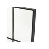 Elegant Mountbatten Mirror with Black Frame and Reflective Glass