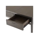 Scavullo Industrial Desk in Charcoal Oak and Bronze Finish
