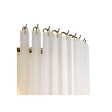 Nova Elegance Chandelier, Nickel, Frosted Glass Droplets