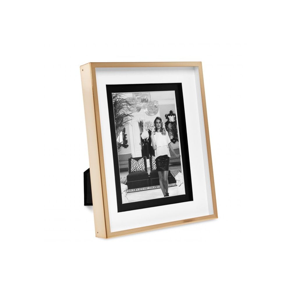 Rose Gold Gramercy L Picture Frame with Clear Glass