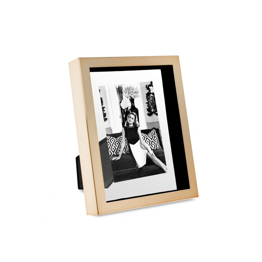 Mulholland S Rose Gold Floating Glass Picture Frame