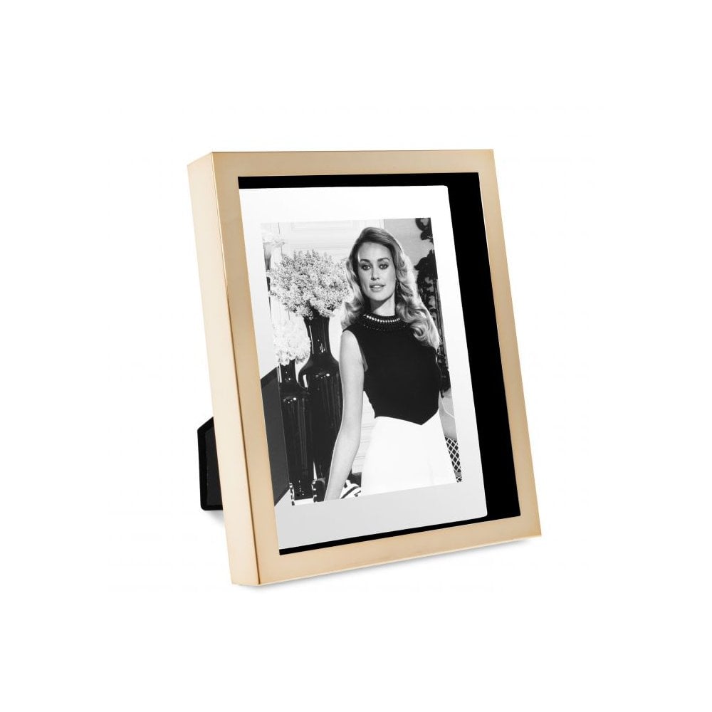 Elegant Rose Gold Mulholland Picture Frame with Floating Glass Display