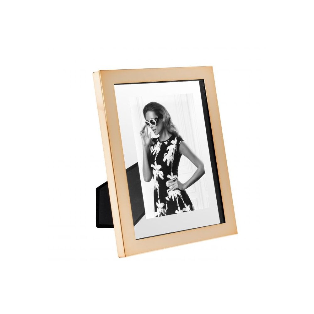 Rose Gold Brentwood S Floating Glass Picture Frame, 18 x 23 cm