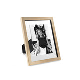 Elegant Brentwood L Rose Gold Picture Frame with Clear Glass Display