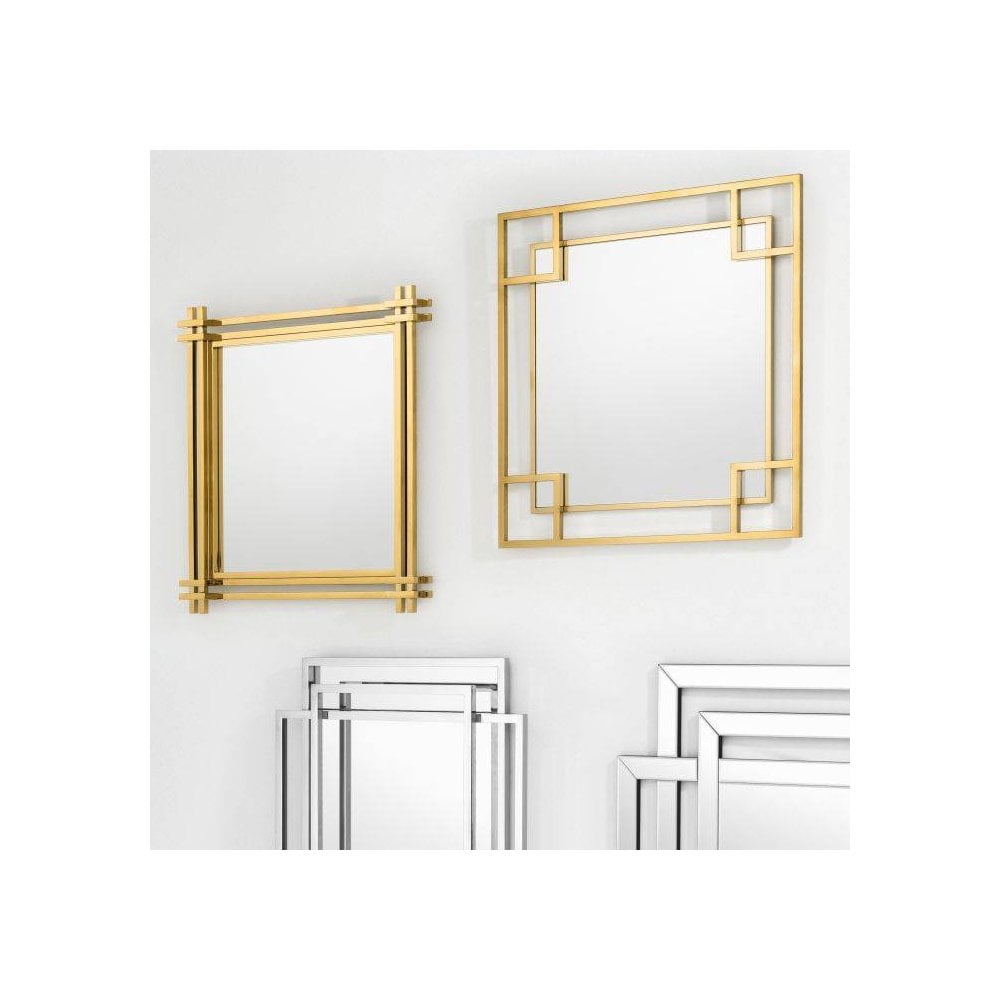 Art Deco Elegance: Morris Gold Framed Mirror