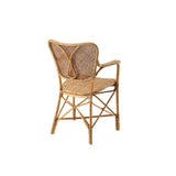 Vintage-Inspired Honey Rattan Armchair - Colony Collection