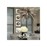 Monochrome Elegance: Set of 4 Abstract Art Prints in Black Wooden Frames