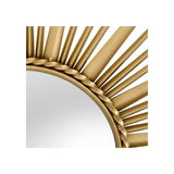 Helios Sunburst Convex Mirror in Antique Gold, 96 cm