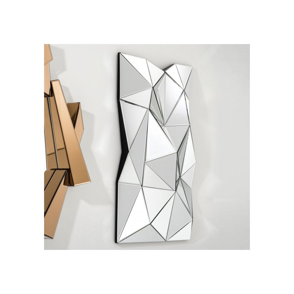 Reflections of Elegance: Boyton Faceted Mirror