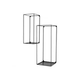 Set of 2 Bronze Industrial Wall Racks for Trendy Home Decor