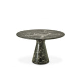 Turner Dining Table in Black Faux Marble with Elegant White Veining
