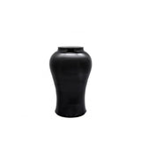 Elegant Golden Dragon Vase: Black and Gold Porcelain Masterpiece