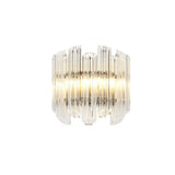 Glamorous Vittoria Wall Sconce with Clear Glass and Nickel Finish