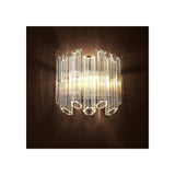 Glamorous Vittoria Wall Sconce with Clear Glass and Nickel Finish