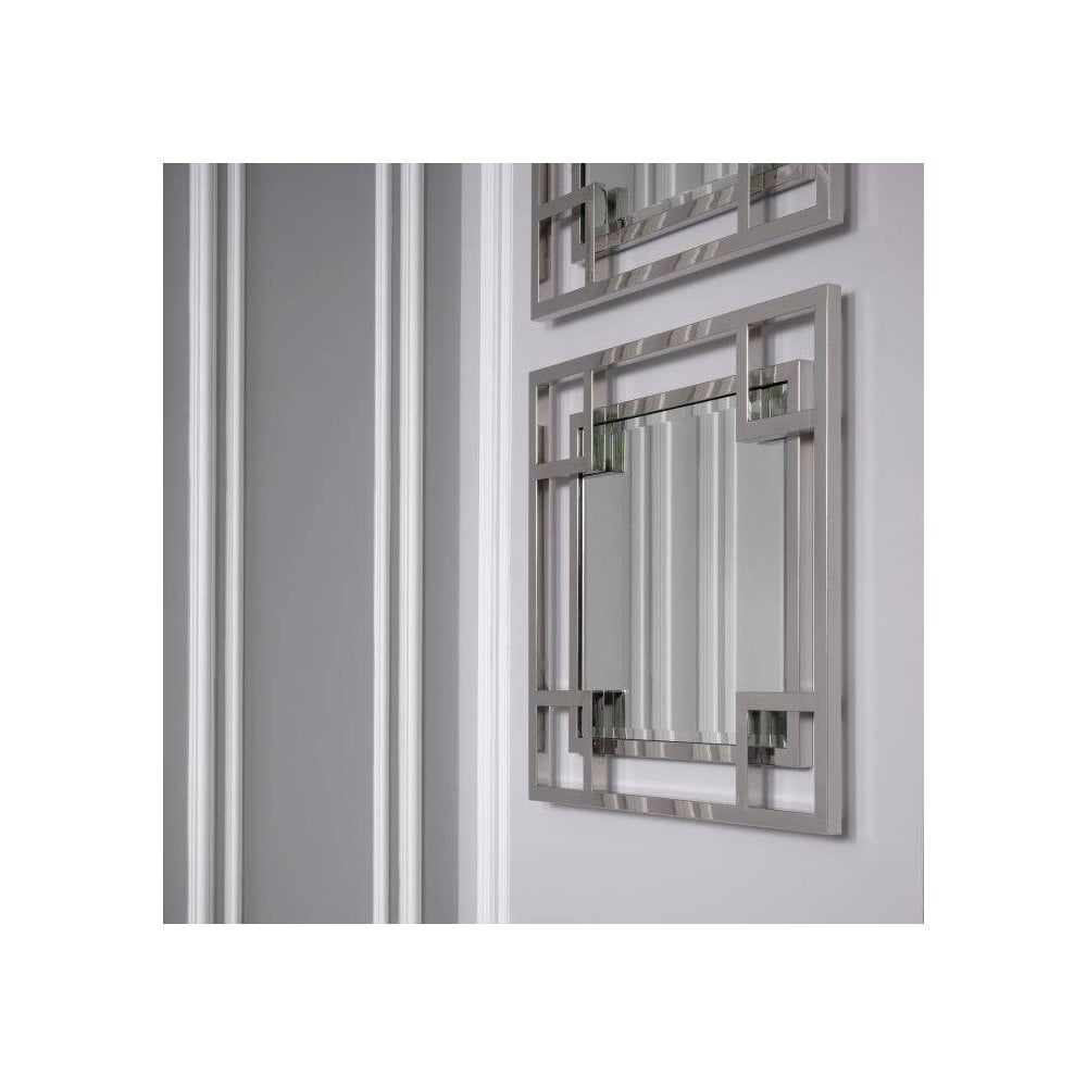 Art Deco Elegance: The Morris Mirror in Polished Steel