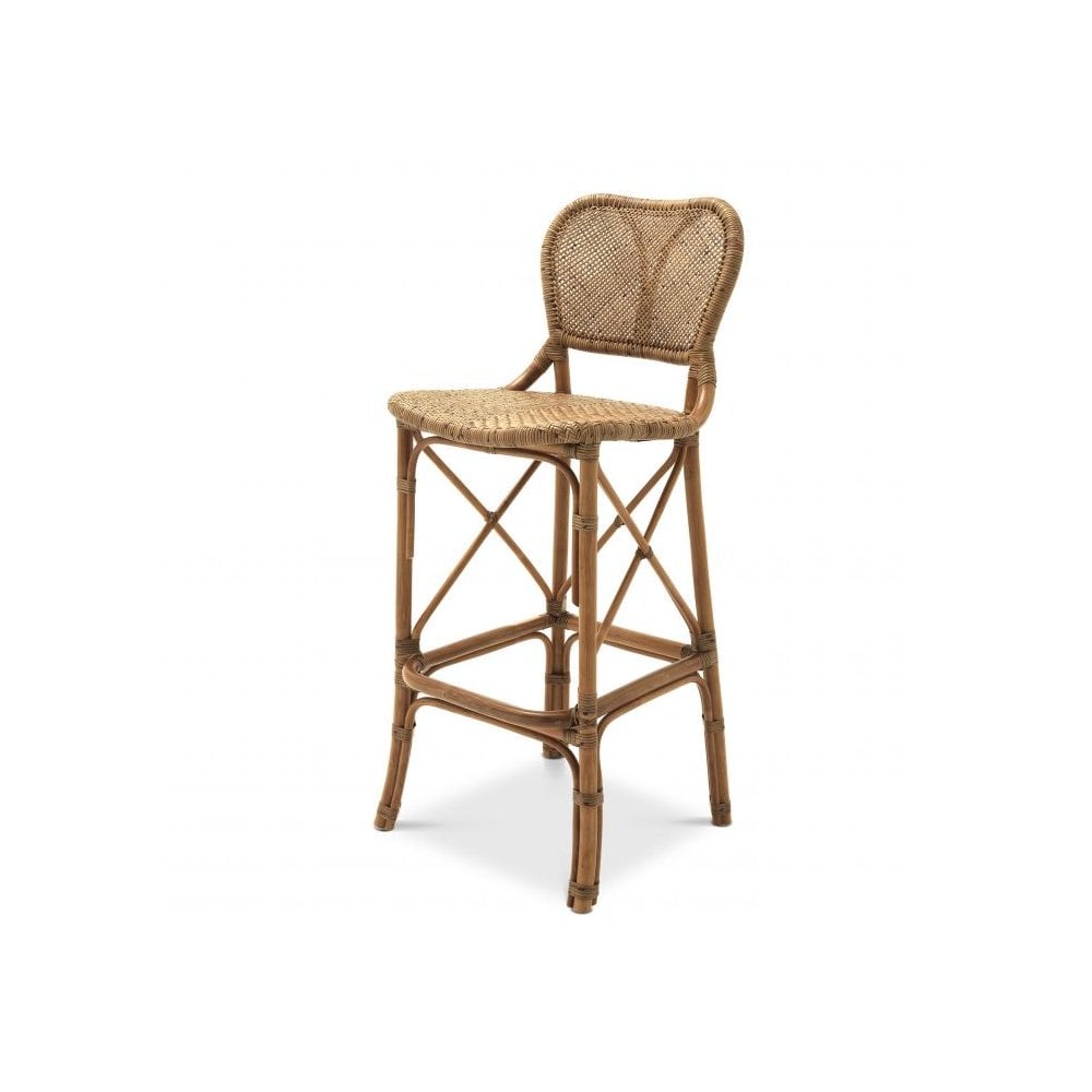 Rattan Colony Bar Stool in Honey Finish