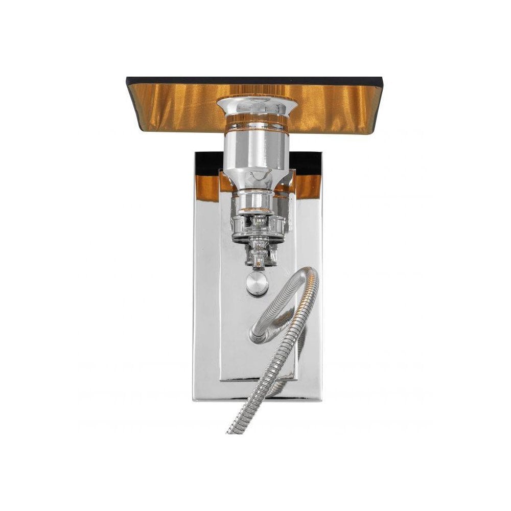 Ellington Wall Lamp in Nickel with Flexible LED Reading Arm