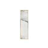 Henley S Console Table: Gold Elegance with Bianco Lilac Marble Top
