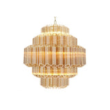 Vittoria S Chandelier: Luxurious Gold Glass and Finish