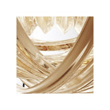 Elegance Redefined: Murano Chandelier in Champagne and Antique Brass