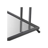 Glamorous Beverly Hills Bar Cart with Bronze Finish and Beveled Mirror Glass