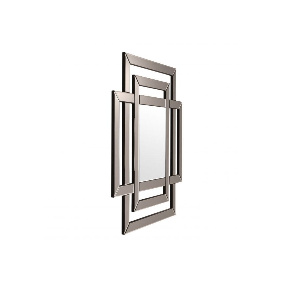 Mortimer Interlocking Bronze Mirror Glass