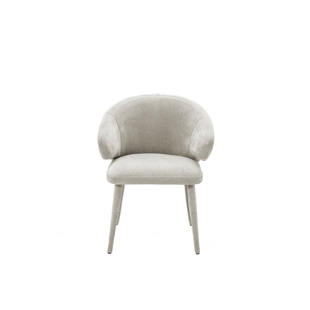 Cardinale Dining Chair in Clarck Sand with Upholstered Legs