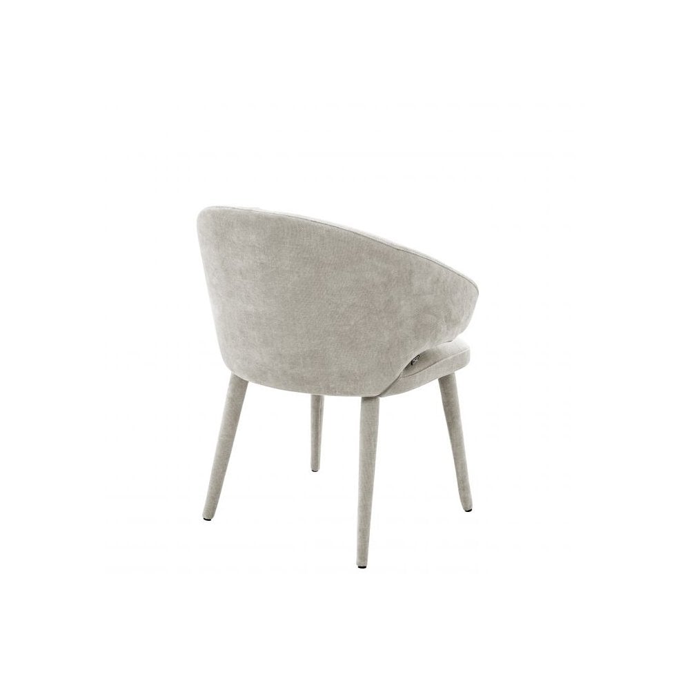 Cardinale Dining Chair in Clarck Sand with Upholstered Legs