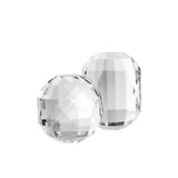 Elegant Crystal Glass Accent Duo: Trace Objects Set