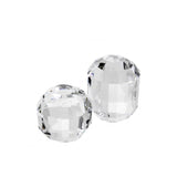 Elegant Crystal Glass Accent Duo: Trace Objects Set