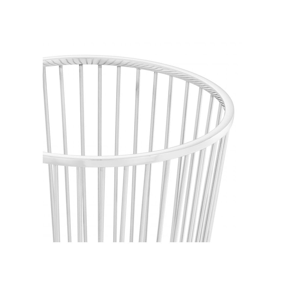 Baleana Polished Stainless Steel Towel Holder Basket