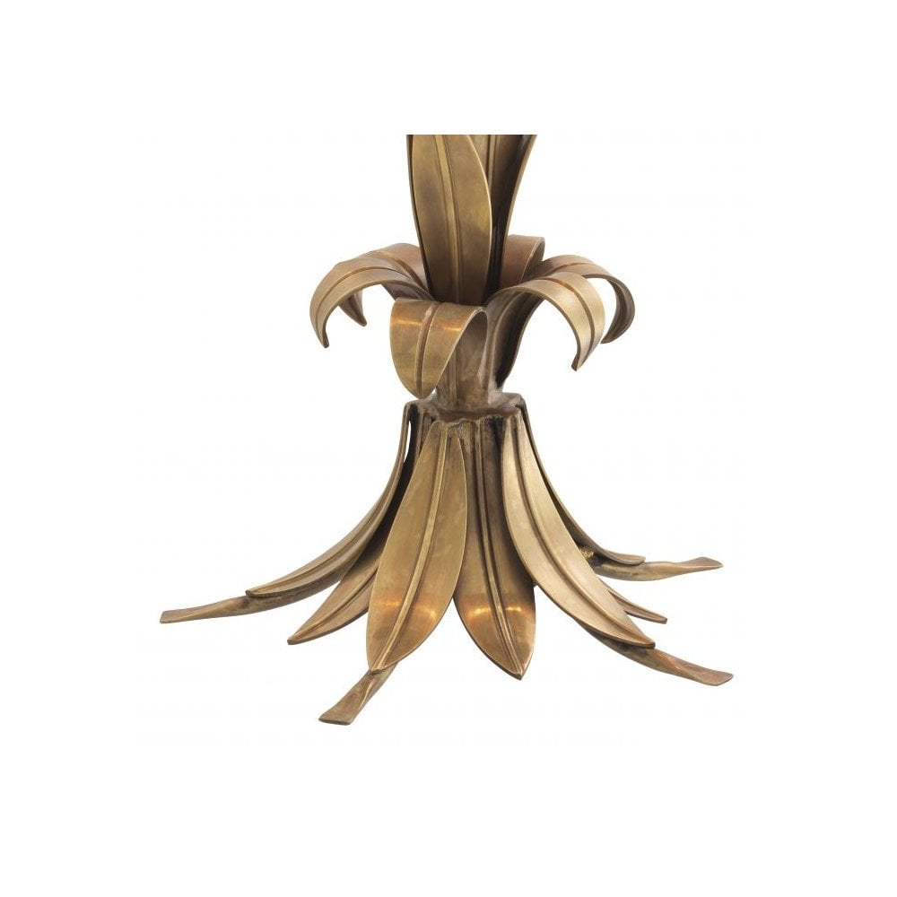 Vintage Brass Palm Tree Table Lamp