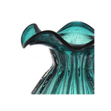 Handcrafted Green Korakia L Vase, Calyx Design, 26x33 cm