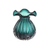 Handcrafted Green Korakia L Vase, Calyx Design, 26x33 cm