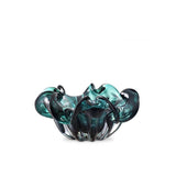 Emerald Wave Handcrafted Glass Bowl