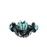 Emerald Wave Handcrafted Glass Bowl