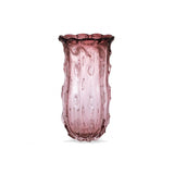 Elegant Baymont L Vase, Handcrafted Pale Pink Glass Masterpiece